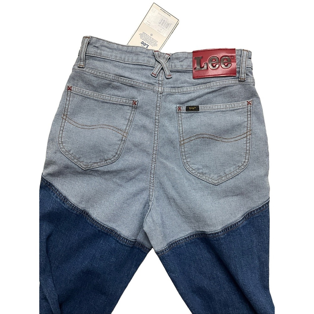 Lee Women’s Two-Tone Blue High-Waist Jeans - Picture 7 of 9